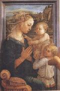 Sandro Botticelli Filippo Lippi,Madonna with Child and Angels or Uffizi Madonna china oil painting artist
